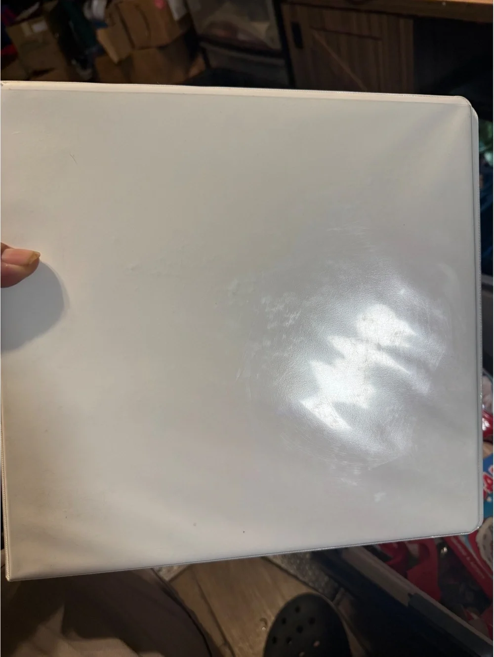 Samsill White 3-Ring Binder with Metal Rings